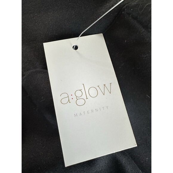 A:Glow Women's Maternity Black Luxe Ankle Dress Pants Size XL Regular - NWT - Picture 5 of 8